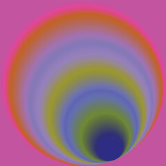 Obraz premium Soft Pastel Rainbow Arc Abstract Gradient Background