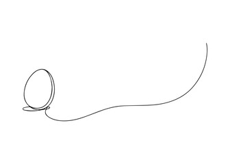 Obraz premium egg hand draw line icon vector Vector hand draw line icon on a transparent background