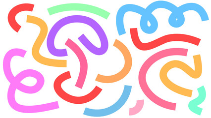 Obraz premium Abstract wavy lines design on transparent background. Vibrant modern flowing blue, red, yellow, orange, wave Illustration for creative graphic design, digital art, branding, posters, and web projects