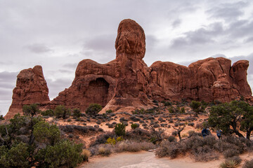 Utah, Arizona, Arches Park, Landscapes, Poster, Calendar, Double Arches, Delicate Arches, Balance Rock
