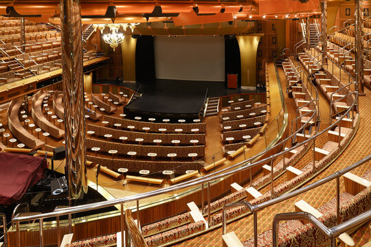 Modern Cruise Ship Theater Interior