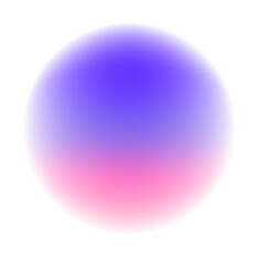 Isolated Gradient Shape. Holographic Blob For Collage Or Sticker. Abstract Element on Transparent Background. Cutout. Bright Rainbow Colors. Pink And Purple Gradient Shape.