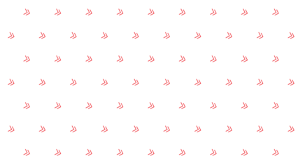 Vibrant red double angle bracket pattern on white background for dynamic and modern graphic design assets