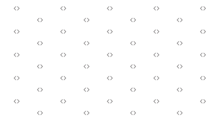 Minimalist pattern of black diamond brackets and geometric symbols on a white background for modern UI design