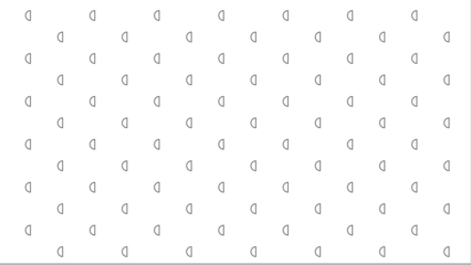 Clean vector illustration of black semi-circle shapes arranged in a repeating pattern on a white background