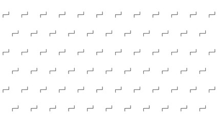 Simple geometric pattern of black stepped line icons on a white background for modern graphic design