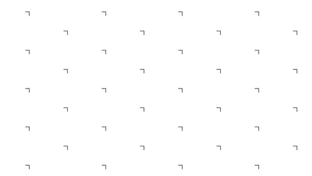 Minimalist black corner bracket pattern on white background for architectural and technical drafting concepts