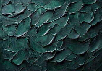 Smooth emerald green wavy abstract pattern with soft light reflections
