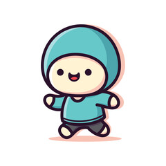 Obraz premium Cute Cartoon Character Illustration