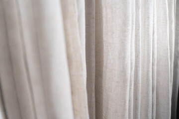 white curtain background