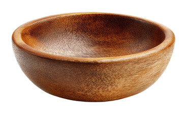 Wooden bowl, smooth, round, light brown