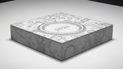 Ornate Stone Box with Intricate Carvings.