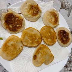 pancakes with jam Homemade pancakes, homemade food, delicious home cooking, cottage cheese food, dairy products, delicious, cooking