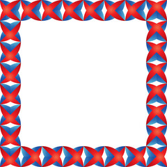 Obraz premium Geometric frame illustration background, vector image, 3D shape design.
