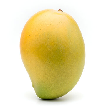 Photorealistic Chaunsa mango isolated on white background
