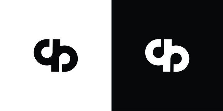 Unique and simple AB logo design