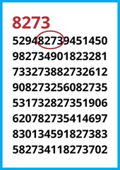 Numbers Reveal Complex Data Analysis System
worksheet for children, find the number. 
Digital Code Represents Information Technology