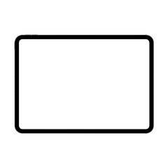 Space black tablet pc without background. Mockup template. Isolated. Front view © ChunkyDude