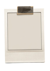 Blank vintage polaroid photo frame