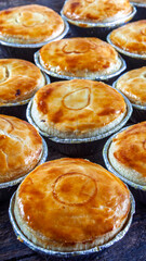 Empada Brazilian snack. pie with chicken