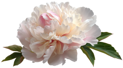 Peony flower isolated on a white background
