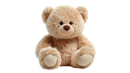 Obraz premium Teddy bear plush toy isolated on a white background. 
