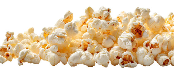 A pile of light-colored popcorn kernels