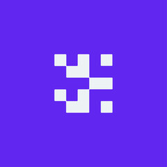 Obraz premium Abstract shape icon logo flat vector design