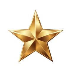 Obraz premium Elegant golden star symbolizing excellence