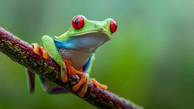 red eyed tree frog