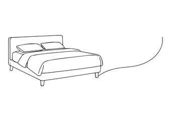 bed hand draw line icon vector
Vector hand draw line icon on a transparent background