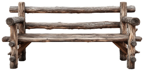 Rustic log bench (1)