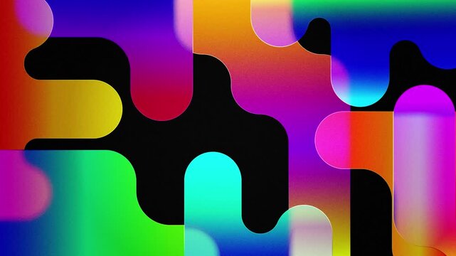 Abstract Gradient Shapes Background with Grain Texture