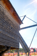 Old building of a village windmill