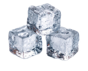 Obraz premium Three ice cubes stacked