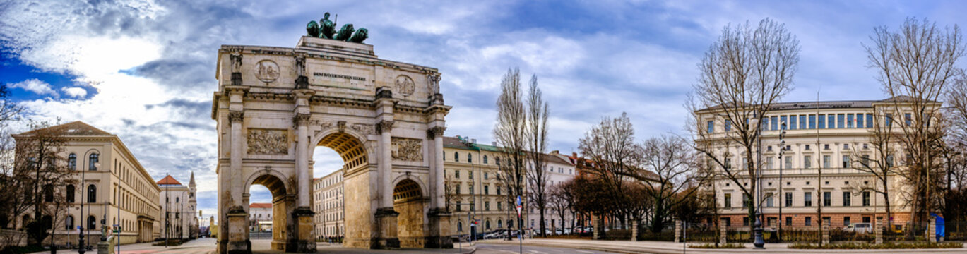 famous Siegestor in Munich - bavaria