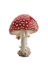 Close-up of a vibrant red mushroom with white spots (4)