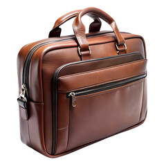 brown leather briefcase