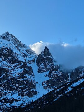 Mnich - Tatry - Polska - szczyt w Tatrach wysokich przy Morskim Oku