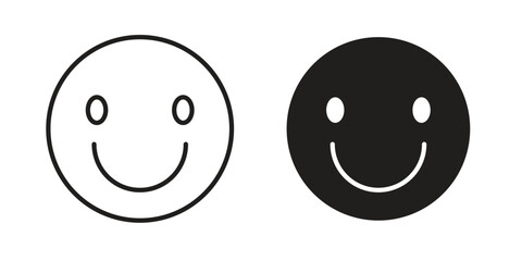 Smile icons logo design, Pictogram Icons