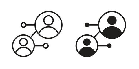 Social network icons logo design, Pictogram Icons