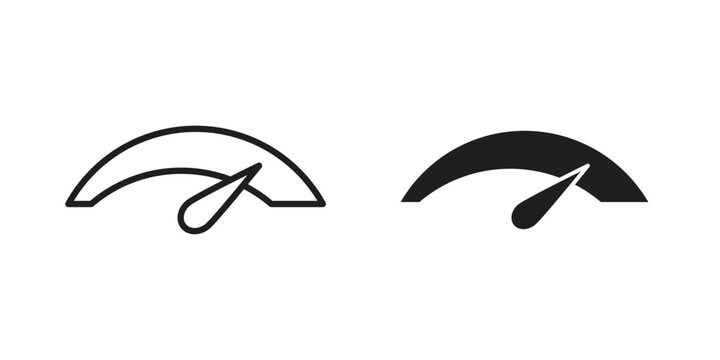 Tachometer icons logo design, Pictogram Icons