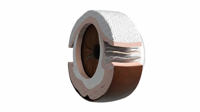 Detailed 3D CGI Octane Render of Human Eye Anatomy