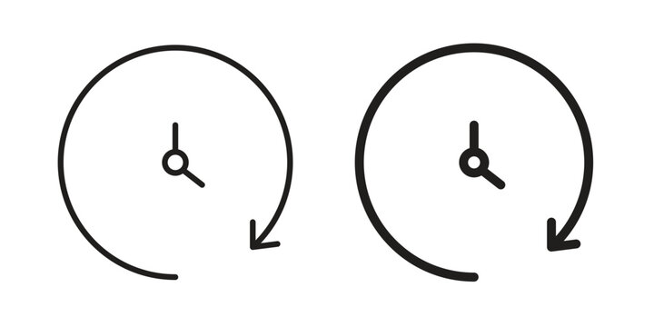 Time forward icons logo design, Pictogram Icons
