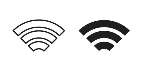 Wifi icons logo design, Pictogram Icons