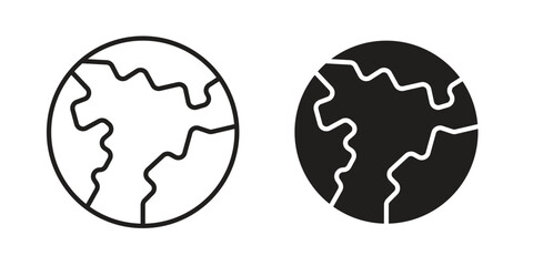 World icons logo design, Pictogram Icons