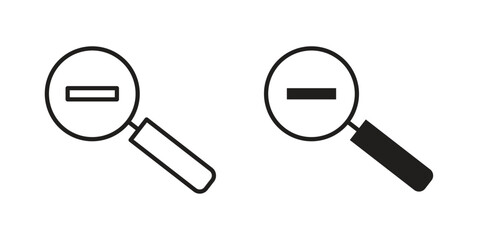 Zoom out icons logo design, Pictogram Icons
