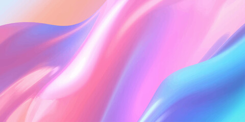 Obraz premium Smooth abstract purple background with flowing pink silk waves and an elegant satin texture creating a soft light pattern for a colorful wallpaper design backdrop