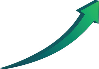 Elegant Business Growth Arrow Vector