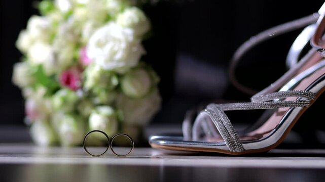 wedding rings in a box